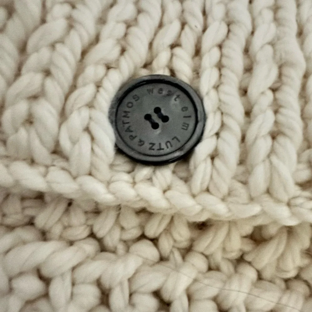 Lutz&Patmos for WEST ELM Knitted lumbar pillow cover Cream NWT